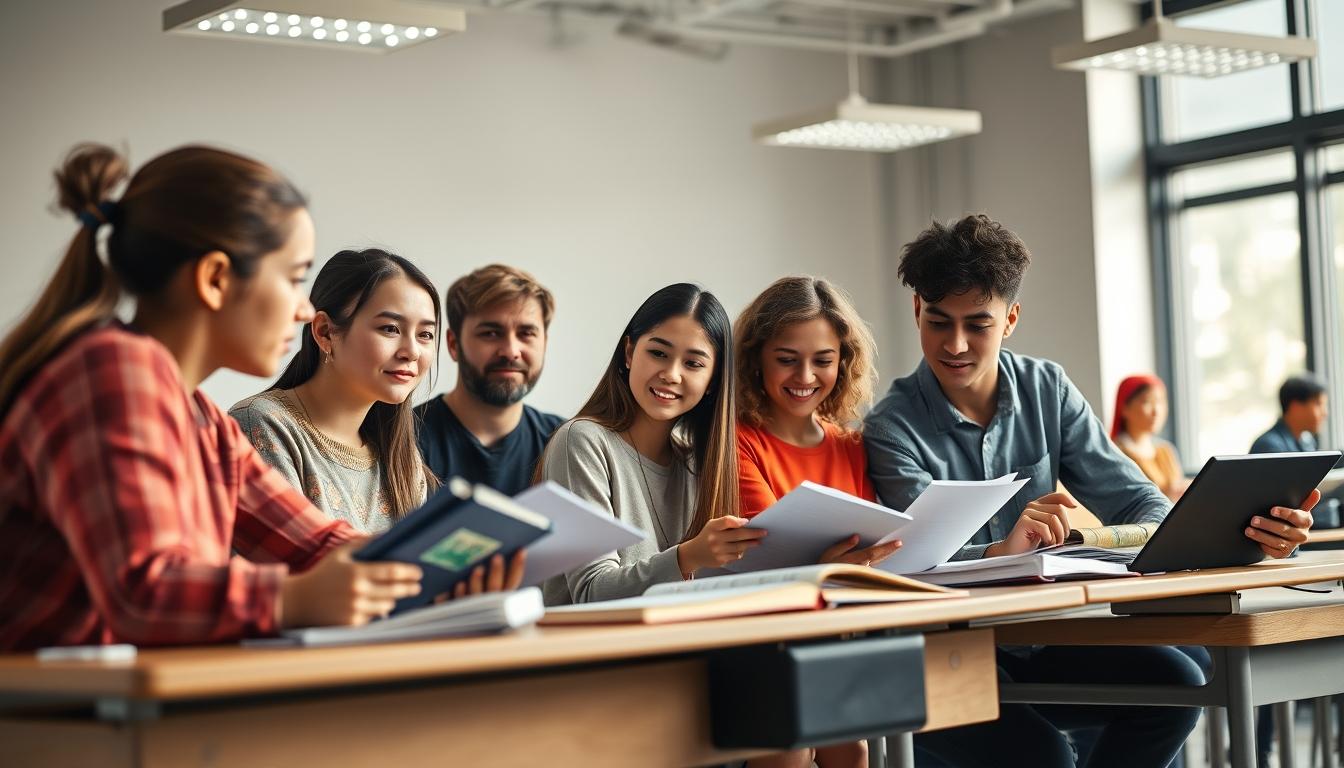 Student developing practical and academic skills